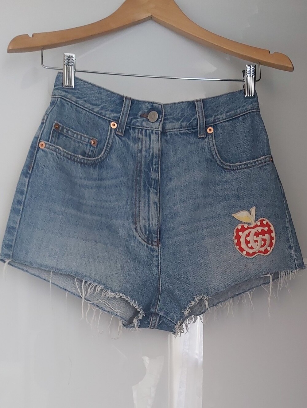 Gucci Blue Denim Shorts